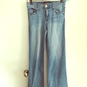 Wide leg flare jeans